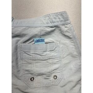 Vintage Y2K Gotcha Board Shorts Mens 31 Light Blue Surf Skate Swim Trunks